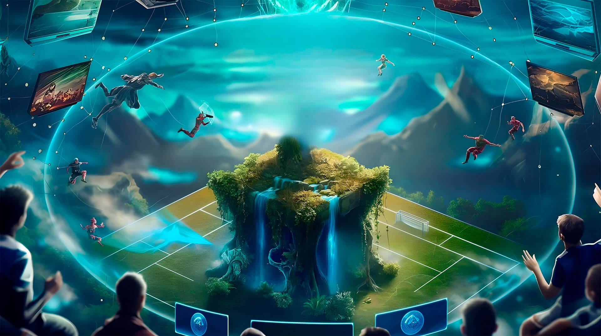 Uma arena em background do site